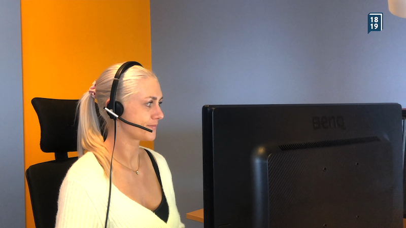 Mynd af þjónustufulltrúa